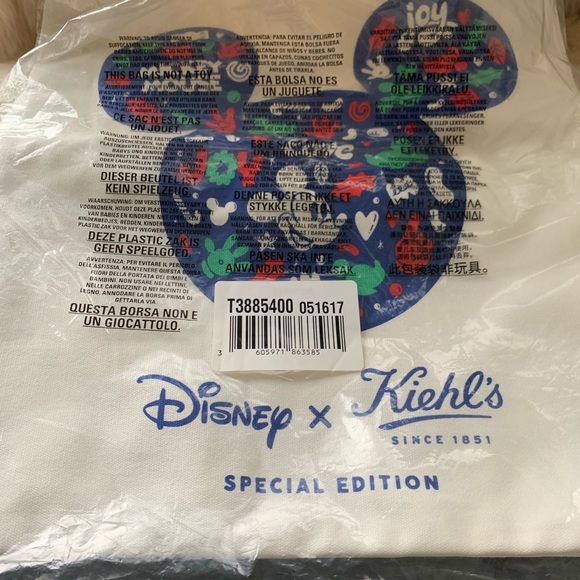 Disney x Kiehl's Tote Bag Christmas Xmas Special Edition - Picture 2 of 10